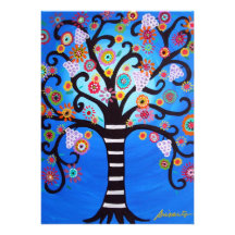 TREE OF LIFE BAR/BAT MITZVAH CUSTOM INVITATIONS