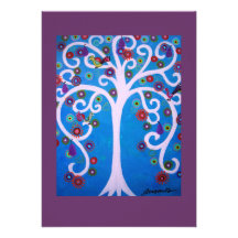 TREE OF LIFE BAR/BAT MITZVAH PERSONALIZED INVITE