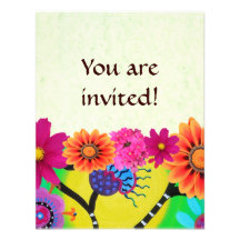 TREE OF LIFE bat mitzvah Invitations