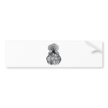 TREE of LIFE - black & white Bumper Sticker