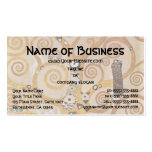 Tree of Life by Klimt, Stylized Art Nouveau Symbol Business Card Templates