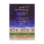 Tree of Life Doves Bar Bat Mitzvah Reception Card