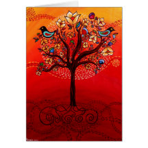 "Tree of Life" Greeting Card CatherineHayesArt
