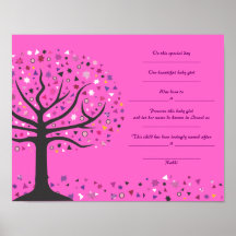 Tree of Life Jewish Baby Naming Birth Certificate Print