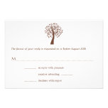 Tree of Life Star of David Bar-Bat Mitzvah RSVP Personalized Invite