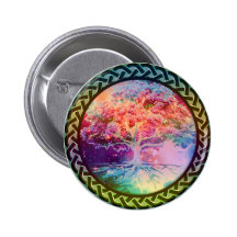 Tree of Life Tranquility Pinback Button
