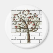 tree of love fridge magnet