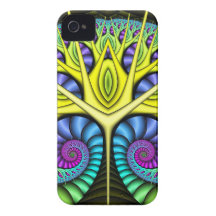 Tree of the Third Eye - Abstract Art iPhone 4 Covers