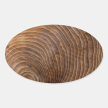 Tree rings Oval Sticker