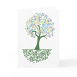 Tree ~ Roots of Life Colourful Scroll Trees cards