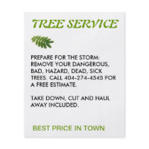 tree service flyers