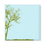 tree silhouette refrigerator magnet