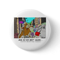 Tree Stump Vs Chainsaw Funny Mugs Cards Gifts Pinback Button