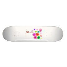 tree swirly foliage colourful skateboards