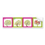 Tree tiles 1x4a bumper stickers