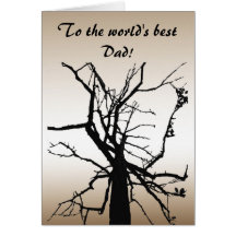 Tree Top Abstract Fathers Day Card