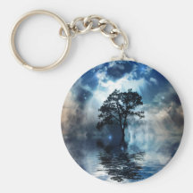 Tree & Water Keychain