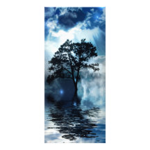 Tree & Water Rack Card Design