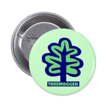 Treehugger Pinback Button