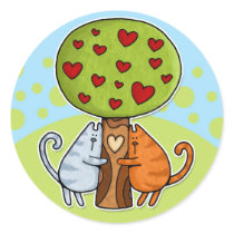 treehuggers round sticker
