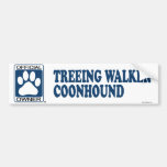 TREEING WALKER COONHOUND_Blue Bumper Stickers