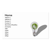 TreeLightbulb062210shadows, Name, Address 1, Ad... Business Card Templates