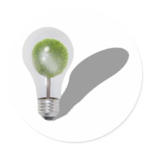 TreeLightbulb062210shadows Round Stickers