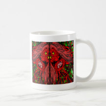 treerose coffee mug