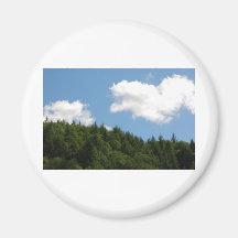 Trees and blue sky magnets