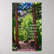 Trees and Path Print w/Scripture Verse