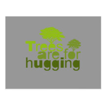 Trees are for  hugging post cards