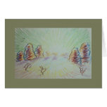 Trees at Sunrise (card)