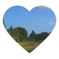 Trees blue sky small stream photograph in Florida Stickers