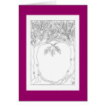 Trees Growing Together Greeting Card