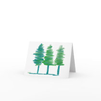 Trees notecard cards