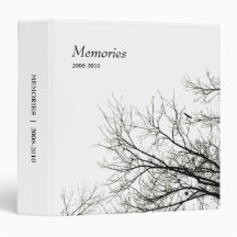 Trees Silhouettes binder