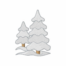 Trees with snow