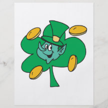 Trèfle de quatre feuilles prospectus en couleur