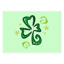 Trèfle de shamrock cartes de visite personnelles