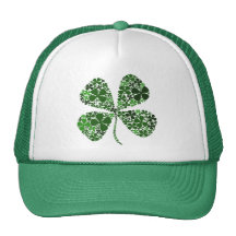 Trèfle infini de feuille de la chance 4 casquettes