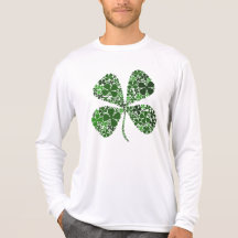 Trèfle infiniment chanceux de 4 feuilles t-shirts