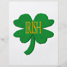 Trèfle irlandais prospectus personnalisés