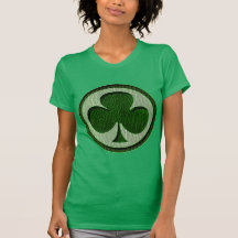 Trèfle irlandais simili cuir t-shirt
