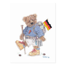 Trekking in Germany postcard