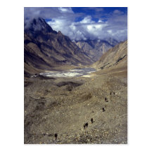 Trekking in the Karakorams, northern Pakistan Postcard