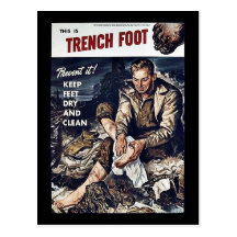 Trench Foot Post Cards