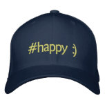 trending happy :) embroidered hats