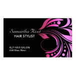 Trendy and Bold Hair Stylist Business Card