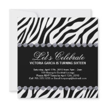 Trendy and Hip Sweet Sixteen Party Invitation