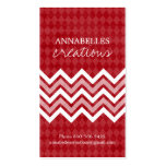 Trendy Argyle and Chevron Business Cards